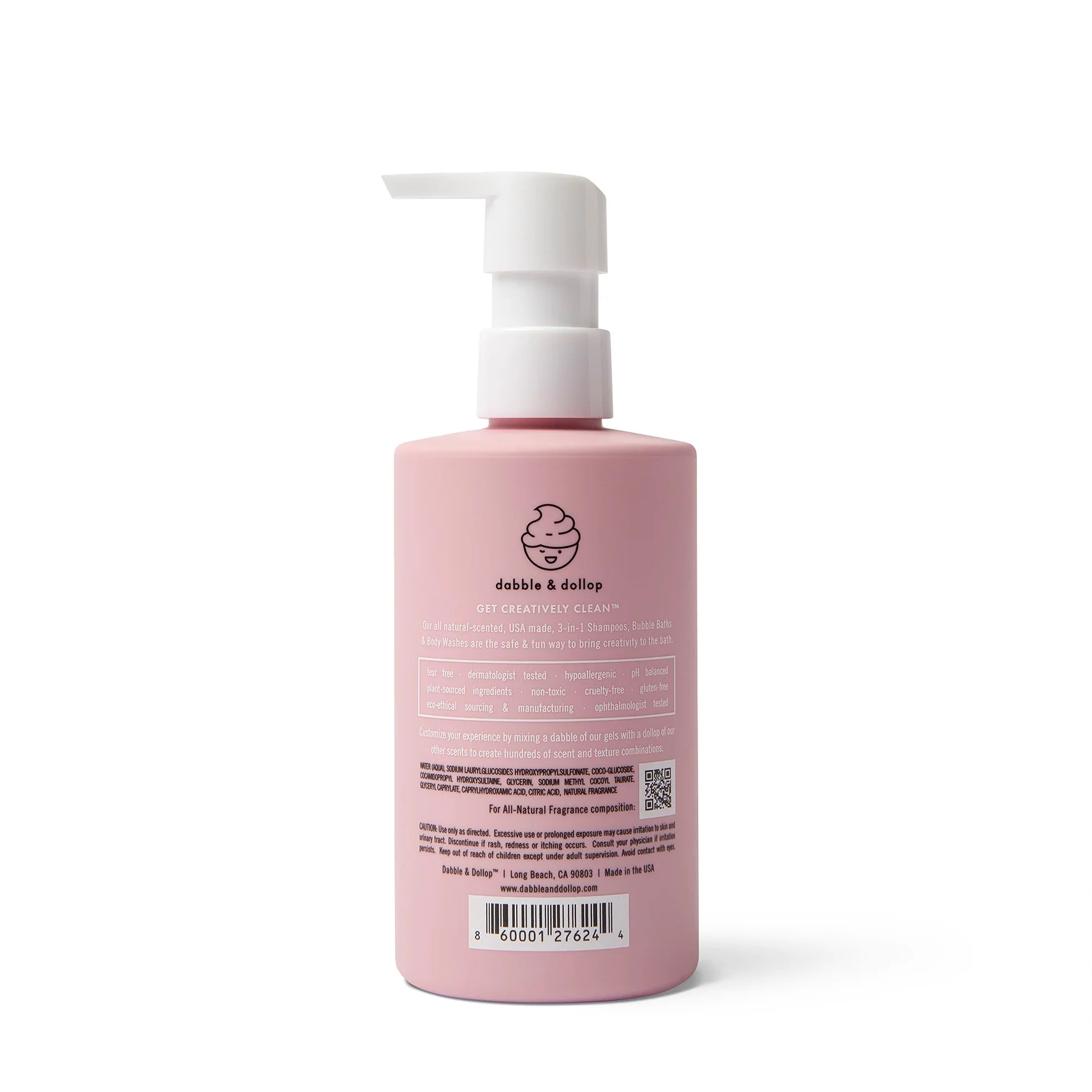 Tear Free Shampoo, Body Wash & Bubbles 3 in 1 - Coconut