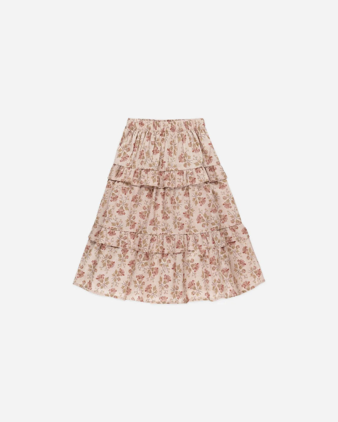 Ruffled Midi Skirt - French Garden