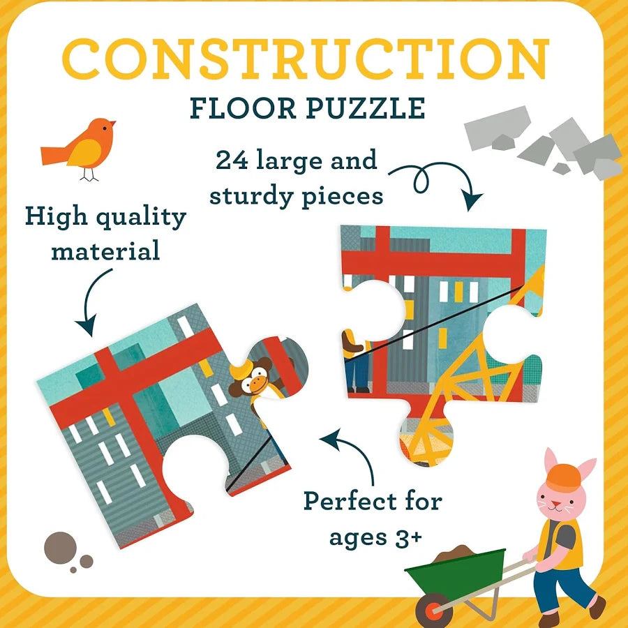 Floor Puzzle, Construction Site, 24-Pieces