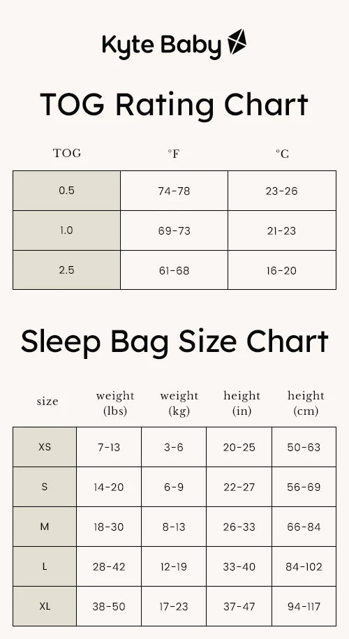 Sleep Bag in Ecru - 0.5 Tog
