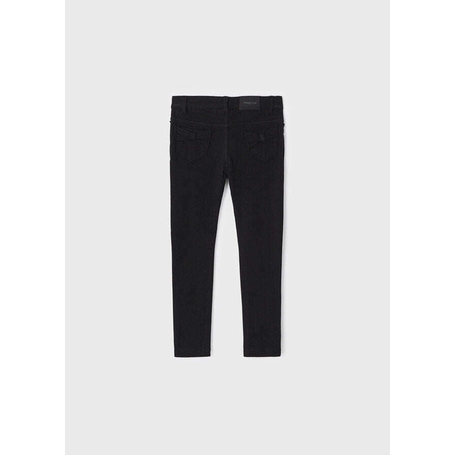 Black Girls Bow Pants - Size 9