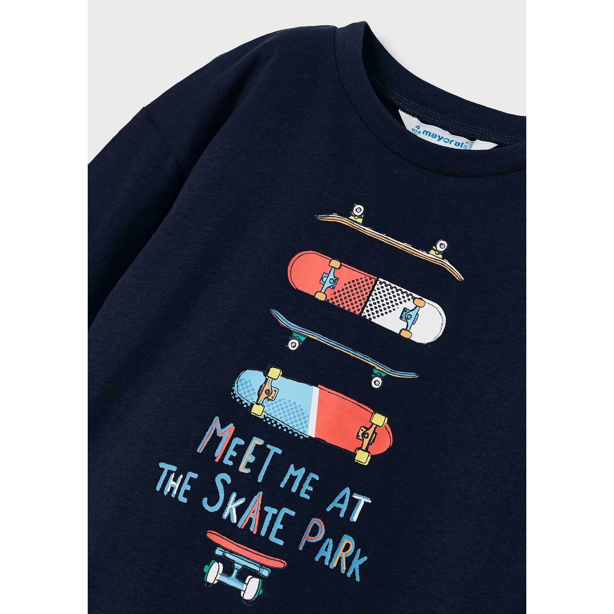 Skate Park Long Sleeve T-Shirt - Size 7 & 8