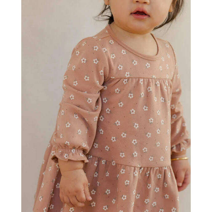 Tiered Jersey Dress - Rose Ditsy - Size 18-24M