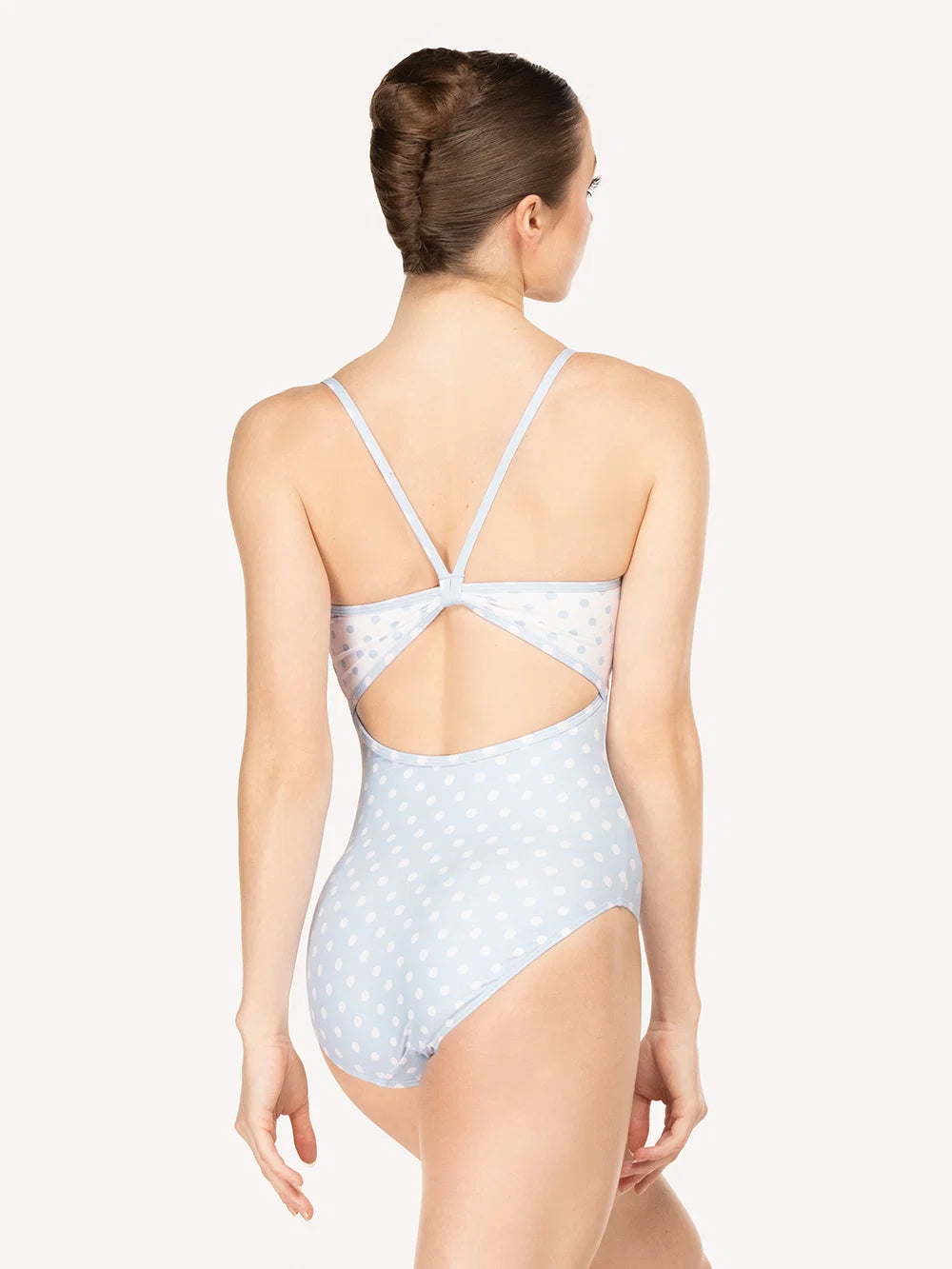Mackenzie Leotard True Blue & White Polka Dot