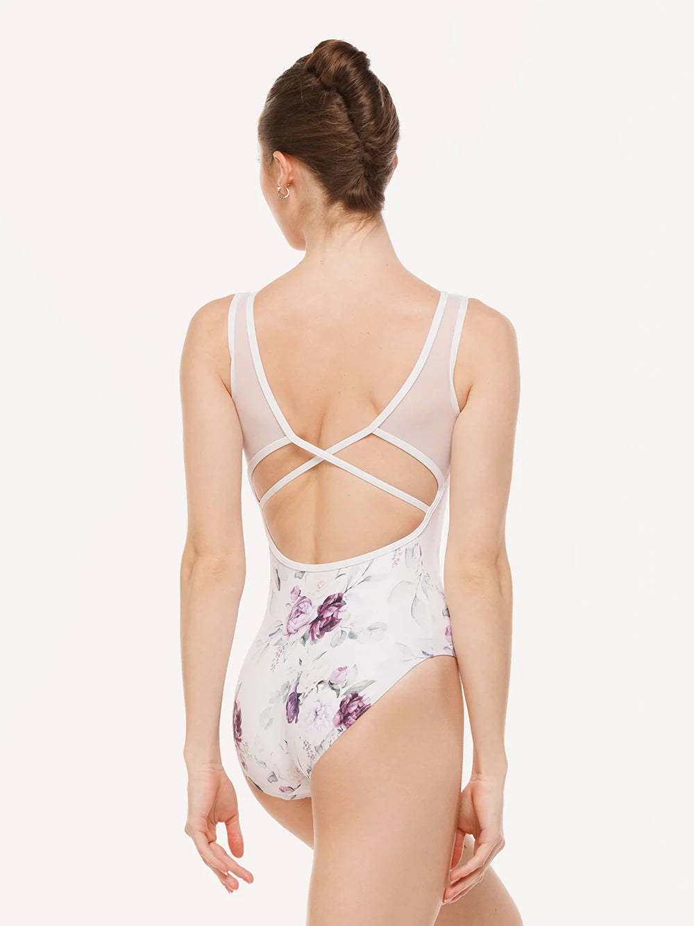 Fabiola Leotard Moonlit Garden White