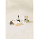Wooden Doll House Master Bedroom Furniture & Accessories (9 pcs)