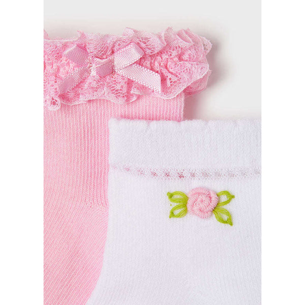 2 pk Floral Socks : Baby Girl