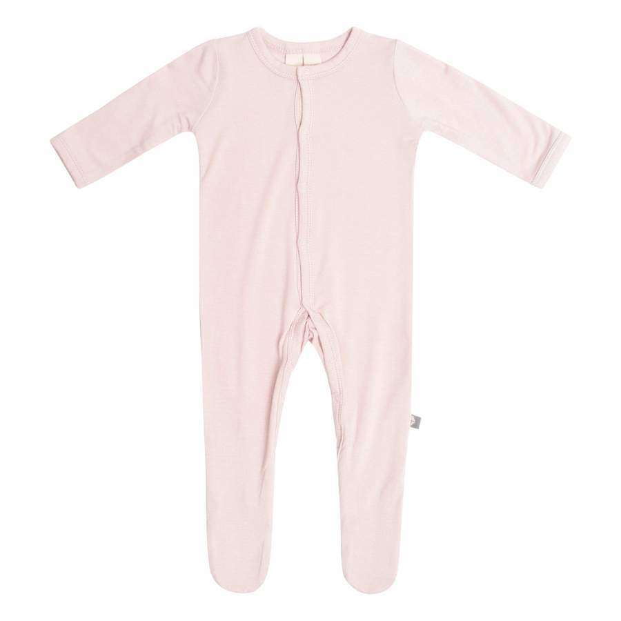 Zippered Footie in Blush