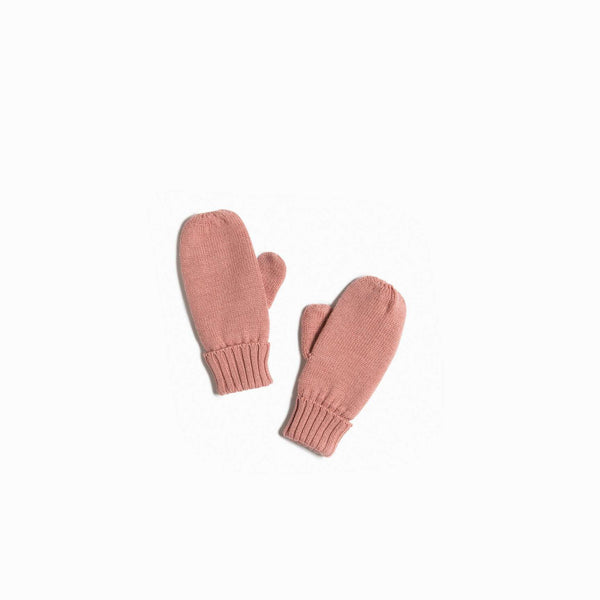 Dusty Pink Merino Mittens