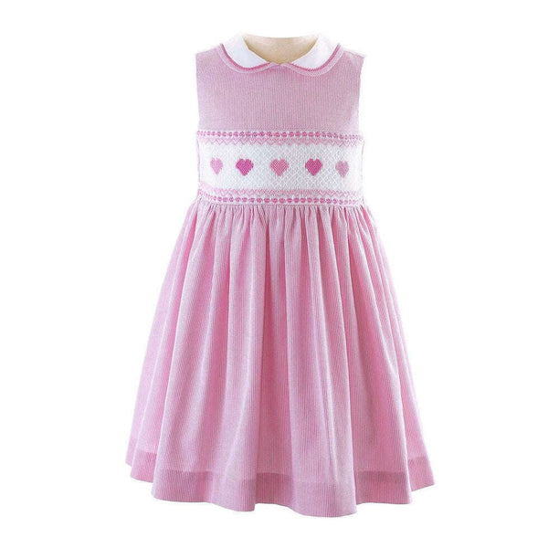 Heart Smocked Dress - Size 7, 8, 10