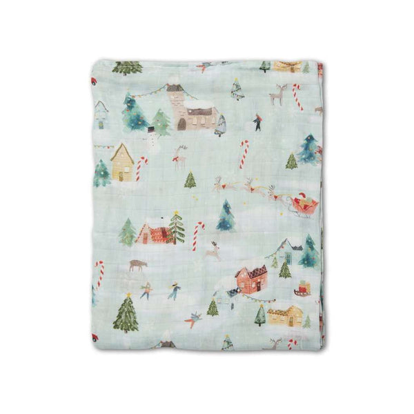 Muslin Swaddle - Merry & Bright
