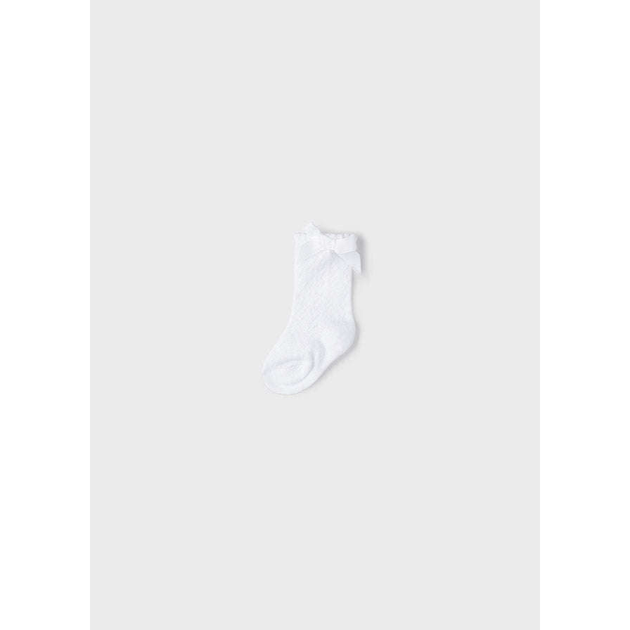 Bow Socks - White