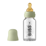 BIBS Baby Glass Bottle Complete Set : Sage