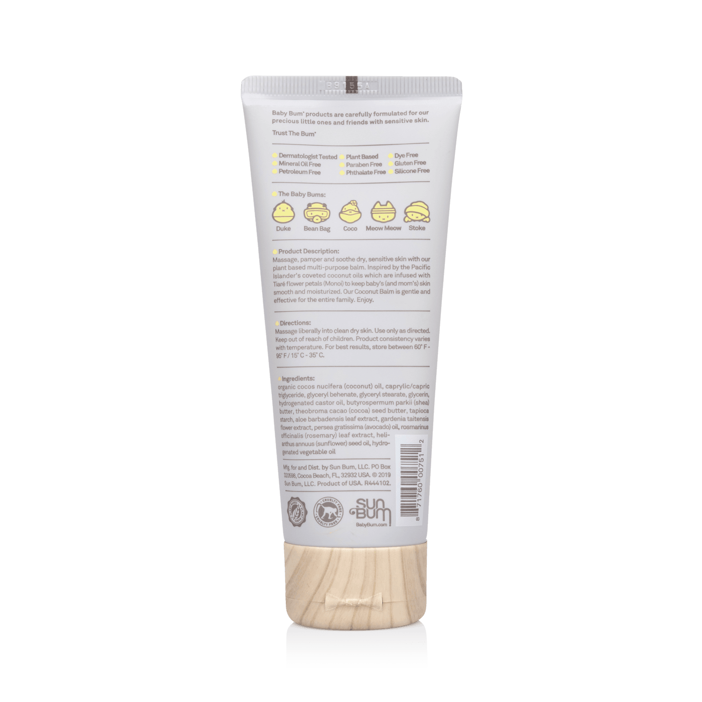 Sun Bum Natural Monoi Coconut Balm