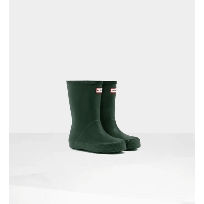 Original Kids First Classic Rain Boots: Hunter Green