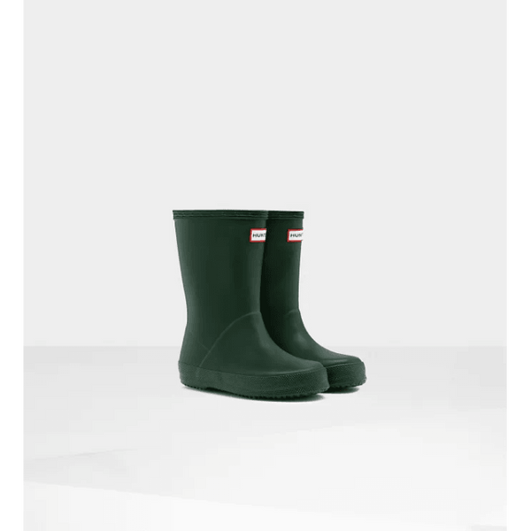 Original Kids First Classic Rain Boots Hunter Green Citrus