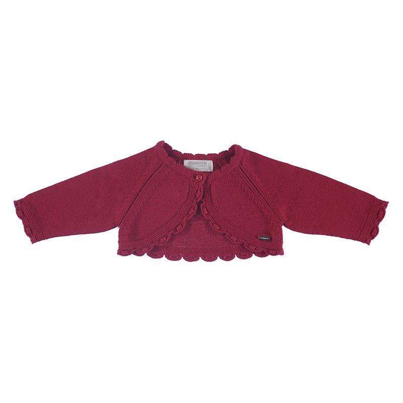 Red Cardigan - Size 1-2M