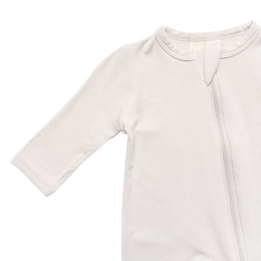 Zippered Footie in Oat