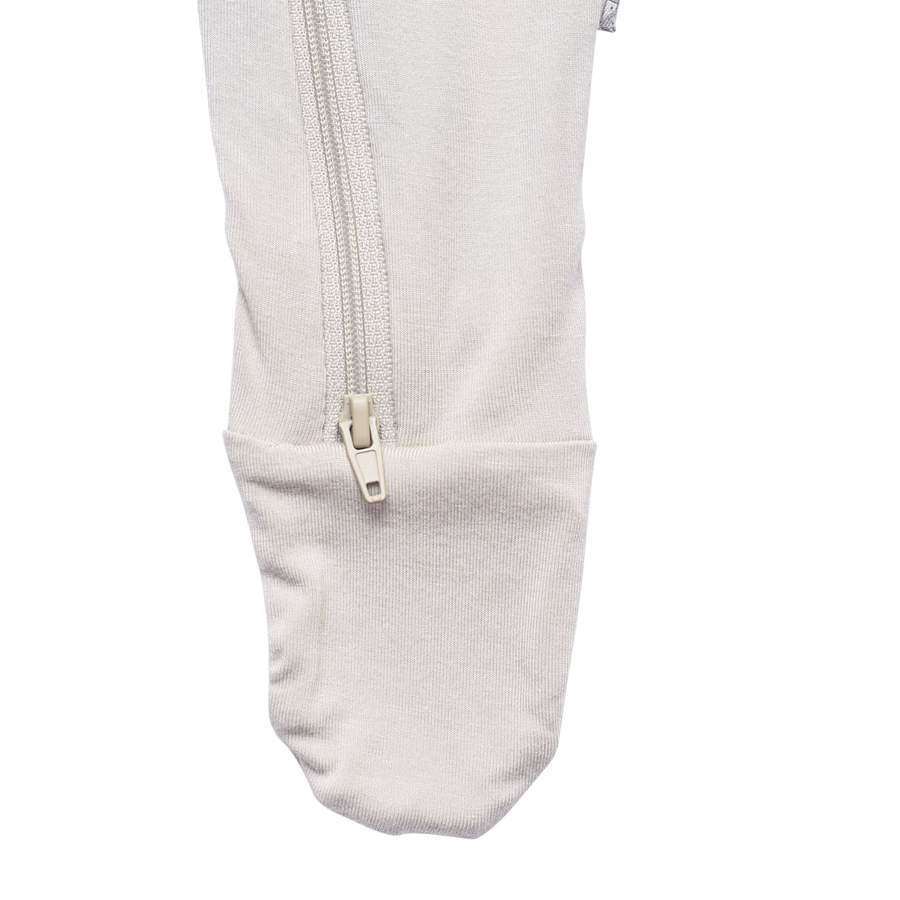 Zippered Footie in Oat