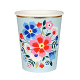 Bright Floral Cups