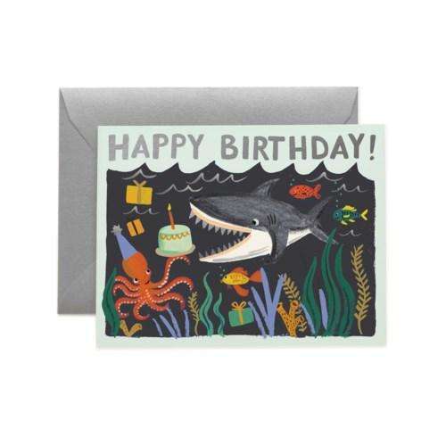 Shark Birthday Card