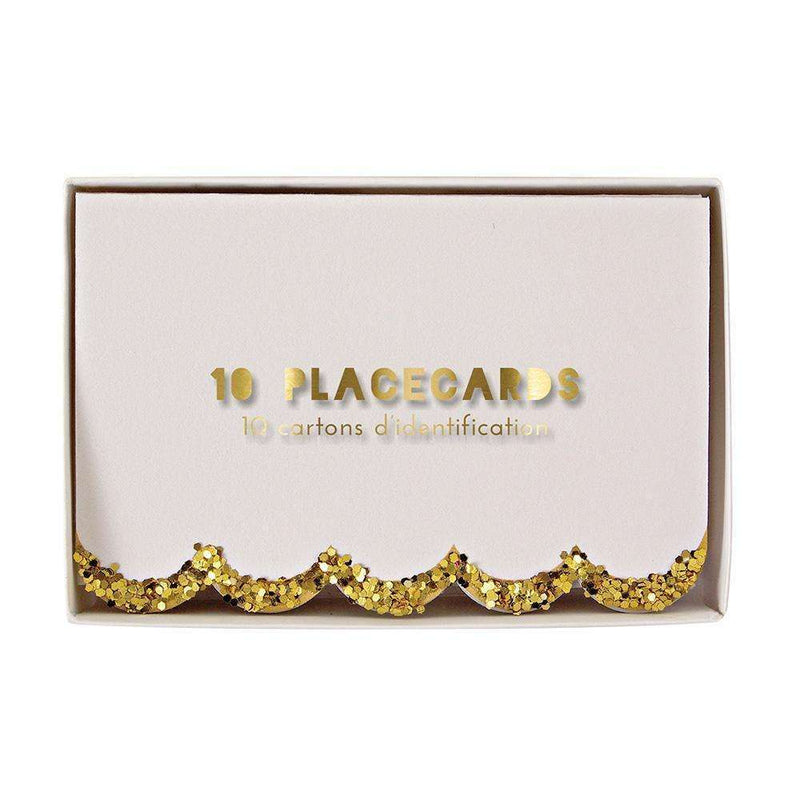 Gold Glitter Place Cards